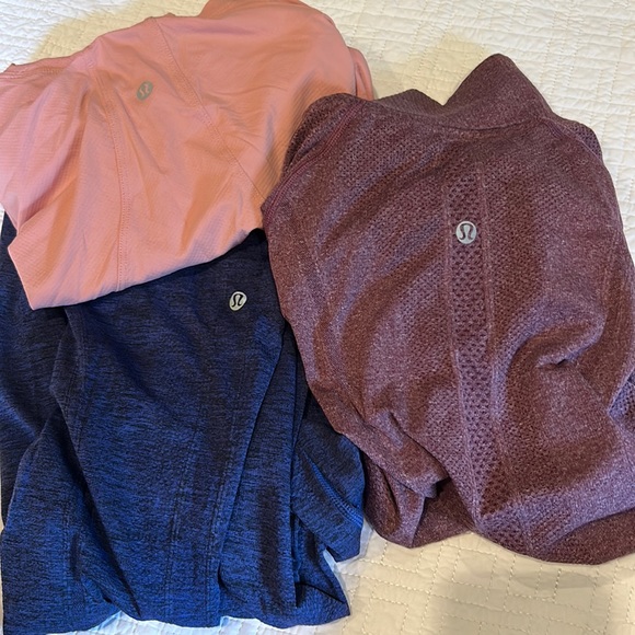 3 LULULEMON long sleeve bundle size 4-6 - Picture 2 of 9